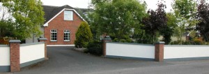 Driveway Entrance - Exterior Painting done by DJOConnor Ltd