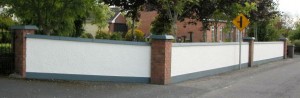 Garden wall - Exterior Painting done by DJOConnor Ltd